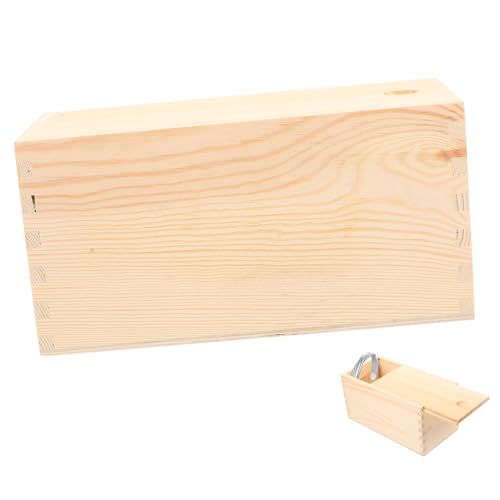 BESPORTBLE Vintage Holz Schmuckschatulle Ausziehbare Holzbox Hölzerne Schmuck Lagerhülle Retro Aufbewahrung Für Ringe Ohrringe Und Halsketten von BESPORTBLE