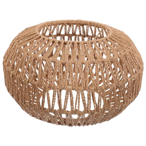 Hotel-Lichtabdeckung Hängelampe Lampenschirm Rattan-Lampenabdeckung Simulation Rattan-Lampenschirm Lichtlampe Zylinderlampe Rattan-Lampenschirme Bl-Leuchten Gewebter von BESPORTBLE