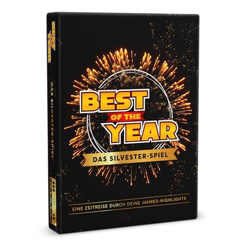 BEST OF THE YEAR DAS SILVESTER-SPIEL - Jahres-Highlights wieder erleben - Geschenkidee, Partyspiele, Wichtelgeschenk, Spiele für Erwachsene & Kinder, 1-10 Spieler ab 6 Jahre von BEST OF THE YEAR DAS SILVESTER-SPIEL