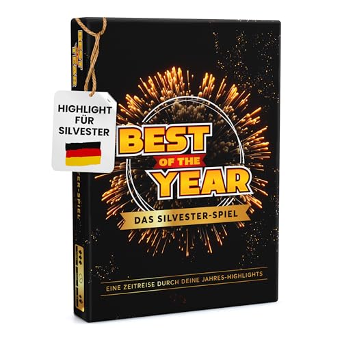 BEST OF THE YEAR DAS SILVESTER-SPIEL - Jahres-Highlights wieder erleben - Geschenkidee, Partyspiele, Wichtelgeschenk, Spiele für Erwachsene & Kinder, 1-10 Spieler ab 6 Jahre von BEST OF THE YEAR DAS SILVESTER-SPIEL