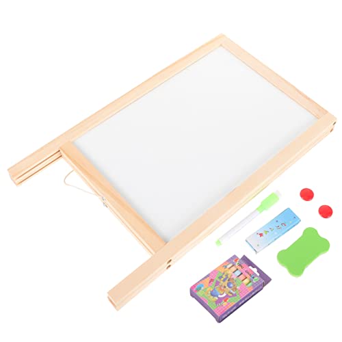 1 Satz Schüler Tafel kinder schreibtafel schreib tablet kinder Pädagogisches Spielzeug für Kinder Kreidetafel Staffelei Zeichen löschbare Kreidetafel Schüler-Whiteboard hölzern BESTOYARD von BESTOYARD