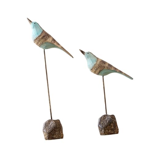 BESTOYARD 1 Paar Vogelschmuck bürodeko büro Dekoration Living Room Decoration Desk Decoration wohnzimmerdeko Lasst Uns Desktop-Sammlerstücke Salon Vogelverzierung Kleiner Vogeldekor Harz von BESTOYARD