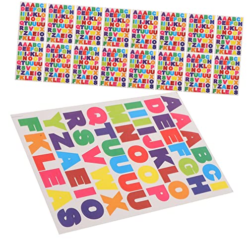 BESTOYARD 1 Satz Aufkleber Des Englischen Alphabets Vinyl Aufkleber Edelsteine Alphabet-poster Papier Kinderzimmer Sticker Stickers for Zeitschriftenbedarf Buchstabenaufkleber 40 Blatt von BESTOYARD