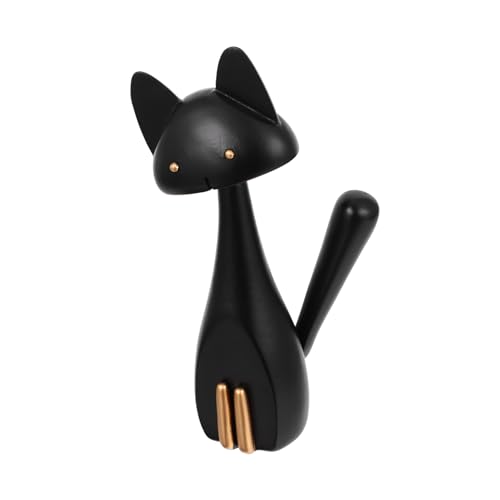 BESTOYARD 1Stück Große Schwarze Katzenfigur Aus Resin Kreative Katzenstatuendekoration Für Schreibtisch Und Zuhause Einzigartiges Katzenornament Für Katzenliebhaber Dekoration von BESTOYARD