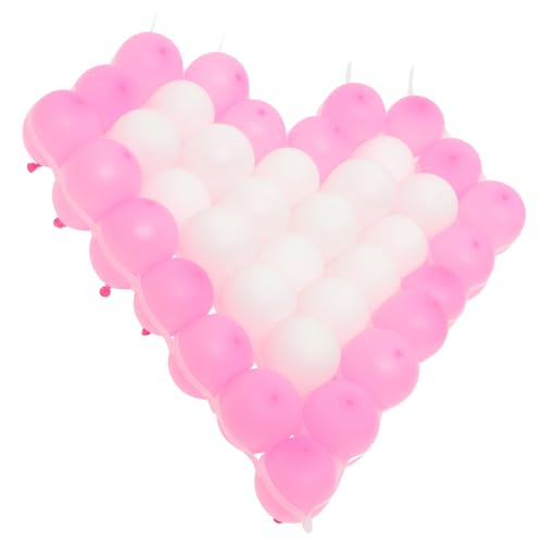 BESTOYARD 2 Sätze Hochzeits-herz-luftballons Ballongirlande Für Die Babyparty Ballonsäulen-kit Hochzeitsgirlande Luftballons Zur Babyparty Rosa Luftballons Ballonsäulenständer Gummi von BESTOYARD