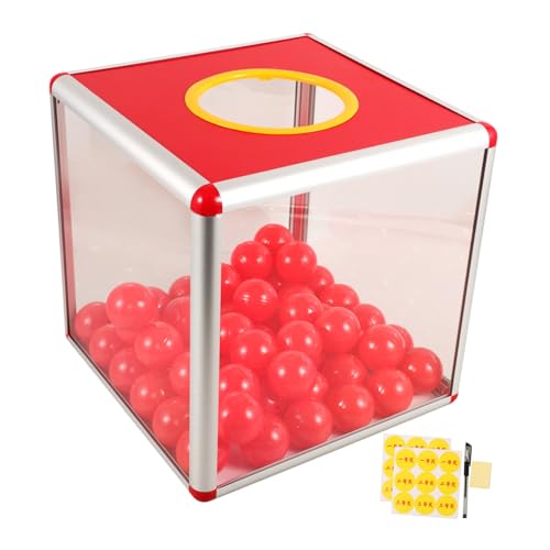 BESTOYARD 2 Sets Transparente Box Für Tombola Tickets Gummiball Kapseln Tombola Eimer Tombola Ticket Behälter Tombola Boxen Tombola Zeichenbälle Tombola Ball Etui Trinkgeldglas von BESTOYARD