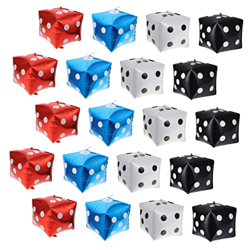 BESTOYARD 20 Stück Würfel Ballon Mehrfarbig Party Rosa Rot Luftballons Würfel Themendekoration Dekorationen für Brettspiele Ballonwürfel Spiel Ballons Aluminiumfolie BESTOYARD 20 Stück Würfel Ballon Mehrfarbig Party Rosa Rot Luftballons Würfel Themendekoration Dekorationen für Brettspiele Ballonwürfel Spiel Ballons Aluminiumfolie von BESTOYARD