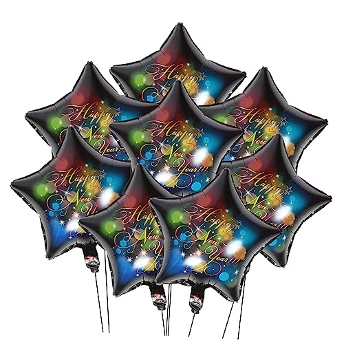 BESTOYARD 20pcs Silvester Partyballons Frohes Neues Jahr Balloons Neujahrsnornamente von BESTOYARD