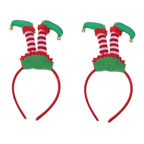 BESTOYARD 2pcs Weihnachten Stirnbänder Haarbänder Holiday Hair Hoops Kostüm Haarzubehör von BESTOYARD