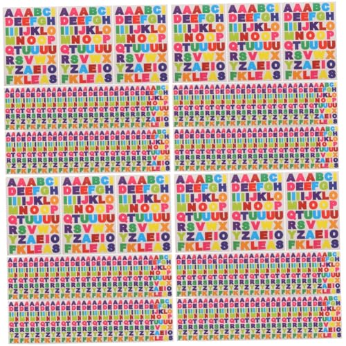 BESTOYARD 4 Sätze Aufkleber Des Englischen Alphabets Klebstoff Aufkleber Edelsteine Papier Vinyl Sammelalbum Alphabet-poster Brief Zeitschrift Alte Aufkleber Scrapbooking 40 Blatt * 4 von BESTOYARD