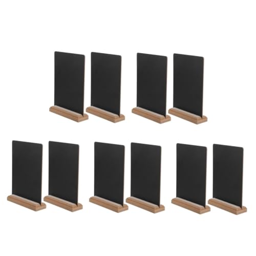 BESTOYARD 5 Sätze Mini-tafel Messageboard Message Board Kreidetafel-schild Menütafel Tafelschilder Klein Tafelzeichen Kreidetafel Schild Kreidetafel Staffelei Zeichen Holz Black 2 Stück * 5 von BESTOYARD