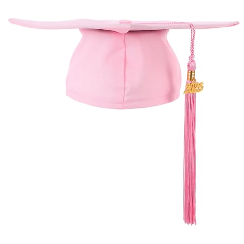 BESTOYARD Abiturmütze Abschlusskappen mit Quasten Abschlusshüte Abschlussmütze Klassische Graduationsmütze Kappendekorationen für den Abschluss Abschlusskappe mit Quaste Polyester rot von BESTOYARD