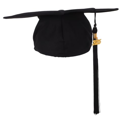 BESTOYARD Abschlusshut Abschlussfoto Dekorationen Plattenhalter Lieferungen Abschlusskappen Erwachsene Abschlusskappen Party Hüte Einstellbare Abschlusskappen Graduation Top Hat Black von BESTOYARD