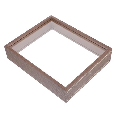 BESTOYARD Getrocknete Fotorahmen Aus Holz Rahmen Für Bilderwand Insekten Vitrine Heimdekor Rahmen Gepresster Rahmen Display Halter Vitrine Bilderrahmen Kaffee Acryl von BESTOYARD