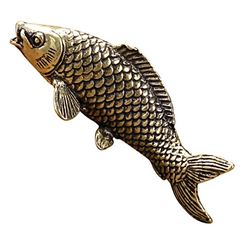 BESTOYARD Fisch-Ornamente in Realistischem Kupferschmuck Elegantes Desktop-Kunstwerk von BESTOYARD