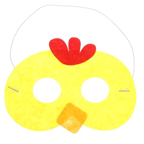 BESTOYARD Party-Maske masken für lustige masken Cartoon-Tiermaske Ostern Masken Weiche Maske tierische Party-Gesichtsmaske Halloween-Partymaske Filzstoff Yellow von BESTOYARD