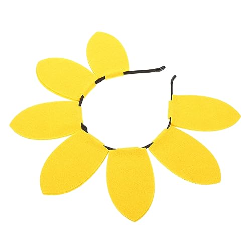 BESTOYARD Sonnenblumen-Stirnband Make-up-Stirnbänder Sonne Stirnband Kostüm Kopftuch Stirnband halloween oblaten haircharm Haarbänder für Geburtstagsfeiern neuartige Stirnbänder Vlies Yellow von BESTOYARD