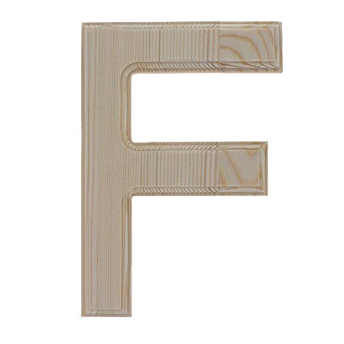 BESTPYSANKY Unfinished Wooden Arial Font Letter F (6.25 Inches) von BESTPYSANKY