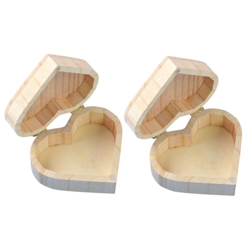 BESTYASH 1 Satz Holzkasten Aufbewahrungsdose Storage Boxes Birthday Present Weihnachstsgeschenk Schmuckverpackung Mini-schmuck Armreif Fall Zarte Ringetuis Mini- Eisen 2st von BESTYASH