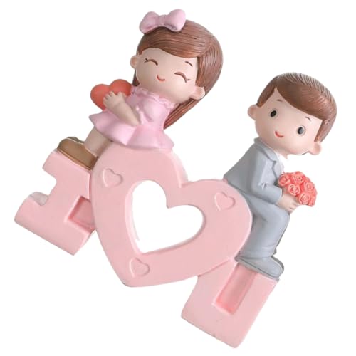 BESTYASH 1Stück Harzskulptur und Figuren für Hochzeit Valentinstag und Jubiläen Exquisites Kuchen Ornament für Romantische Tischdekoration und Feierlichkeiten BESTYASH 1Stück Harzskulptur und Figuren für Hochzeit Valentinstag und Jubiläen Exquisites Kuchen Ornament für Romantische Tischdekoration und Feierlichkeiten von BESTYASH