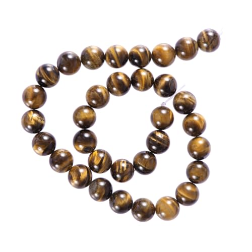 BESTYASH 37St natürliches Tigerauge -Übung Edelsteinperlen lose Perle Tiger Eye Edelsteine Tiger Eye für Schmuckherstellung Tigerauge für die Schmuckherstellung Tigerauge der Klasse ab von BESTYASH