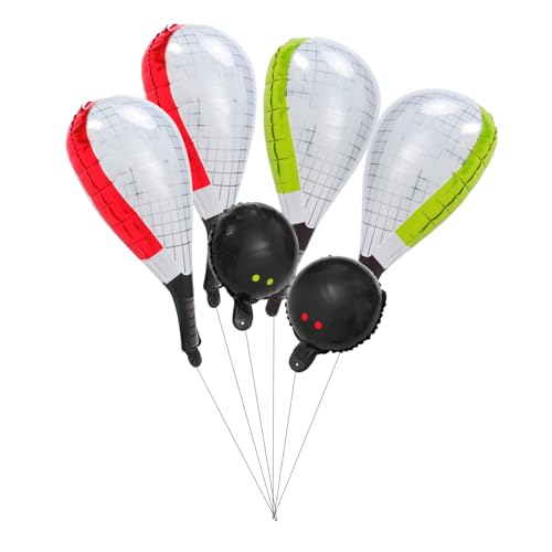 BESTYASH 6 Stück Folienballons für Sport Mottopartys Geburtstagsdeko Wiederverwendbare Ballons Tennis Racket Form für Verschiedene Anlässe BESTYASH 6 Stück Folienballons für Sport Mottopartys Geburtstagsdeko Wiederverwendbare Ballons Tennis Racket Form für Verschiedene Anlässe von BESTYASH
