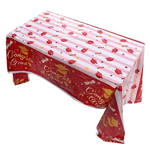 BESTYASH Abschlusshut Tischdecke Party Abdeckung Glückwunsch Grad Tischdecke Junggesellin Gold tischdecken Abschlusstischdekor Abschluss -Tischdecke für Tabellen Sport rot BESTYASH Abschlusshut Tischdecke Party Abdeckung Glückwunsch Grad Tischdecke Junggesellin Gold tischdecken Abschlusstischdekor Abschluss -Tischdecke für Tabellen Sport rot von BESTYASH