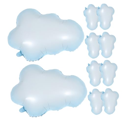 10St Wolkenballon Folienballons Shower Dekoration Wanddekoration Ballon Hochzeit Party Ballon Wolke aufblasbare Ballons Requisiten für das Szenenlayout Aluminiumfolie Sky-blue BESTonZON von BESTonZON