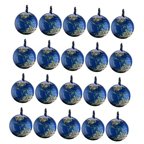 20 Erde Aluminiumfolienballon blaue Luftballons Weltraum-Party-Ballon Geburtstagsfeier Ballon runder Kugelballon Science-Fiction-Ballons Luftballons mit Weltraummotiven Blue BESTonZON von BESTonZON