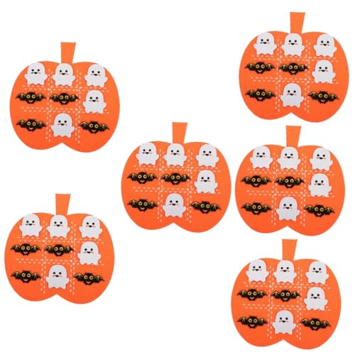 6 Sets Halloween Filzmatte Kinderspielzeug Kinder Halloween Filzspielzeug Kinder Cartoon Kürbis Matte Rätselspiel Kinderspielmatten Neuartige Spielmatten Filz Spielmatten BESTonZON von BESTonZON