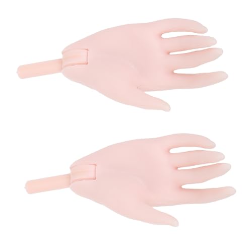 BESTonZON 1 Paar Puppenpalme Handmodell Schaufensterpuppe Hand Puppenherstellungshand Winzige Puppenhände Mini-Sachen Für Die Puppe Falsche Hände Schaufensterpuppenhände Plastik Beige von BESTonZON