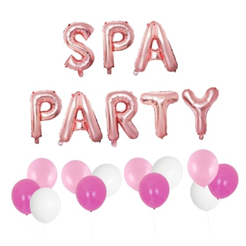 BESTonZON 1 Satz 20 Stk Spa-ballon Motto-party-ballon Spa-thema-geburtstagsfeier- Pyjamaparty-luftballons Make-up-party-dekoration Lippenstiftfolienballons Ballon Für Die Party Emulsion von BESTonZON