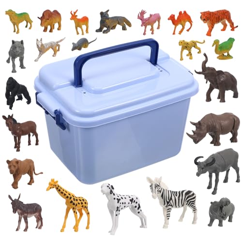 BESTonZON 1 Satz 58 Pcs Tierspielzeug aus Kunststoff kindergeburtstags mitgebsel Waldtiere Figuren Tierfiguren für die Tierforschung Plastiktiere Tiere Modell Modell für Zootiere von BESTonZON