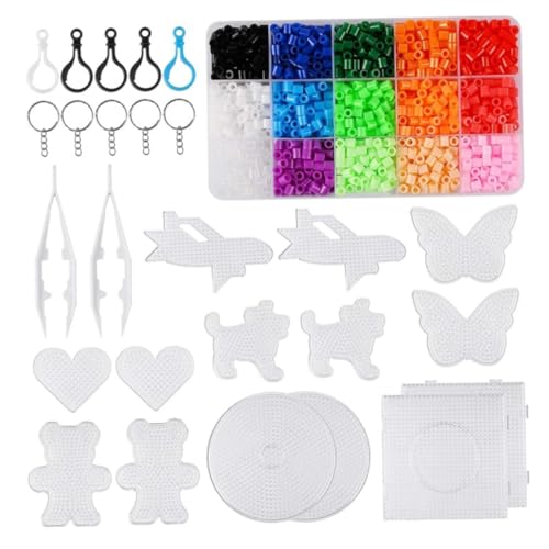 BESTonZON 1 Satz Aus Klebrigen Perlen Für Bastelsets Perlen-kit Kit Zur Schmuckherstellung Zappeln Sicherungsperle Biggie-perlen Schmelzperlen-Set Colorful Plastik von BESTonZON