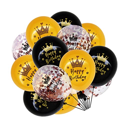 BESTonZON 1 Satz Ballon-konfetti-set Glitzerndes Konfetti Folienballons Luftballons Zum Ersten Geburtstag Ballons Mit Pailletten Zum Geburtstag Partyballons Zum Geburtstag Emulsion von BESTonZON