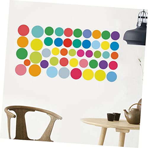 BESTonZON 1 Satz Etikettenaufkleber für tapetenablöser Wand Sticker Stickers aufklebebuchstaben Kreis Aufkleber Polka Dot Wanddekoration Punktaufkleber runder Etikettenaufkleber von BESTonZON