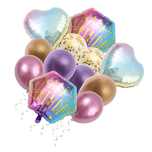 BESTonZON 1 Satz Geburtstag Luftballons Rosa Ballon Luftballons Goldene Buchstabenballons Partyballons Dekorative Luftballons Alles Zum Geburtstag Ballons Emulsion von BESTonZON