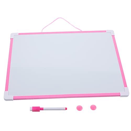 BESTonZON 1 Satz Hängetafel wischen magnetisches Papier löschbar schreibtafel zeichenpad staffelei Whiteboard handgeschriebenes Nachrichtenbrett Memoboard fürs Büro PVC Rosa von BESTonZON