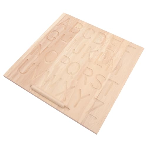 BESTonZON 1 Satz Kalligrafietafel Aus Holz Tool Zum Nachzeichnen Von Buchstaben Schreibgeräte Für Kleinkinder Übungstafel Für Buchstaben Pädagogisches Zeichenbrett Für Buchstaben von BESTonZON