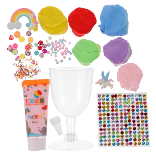 BESTonZON 1 Satz Kreative Handarbeit Modelliermasse-kit Modelliermasse Zum Selbermachen Kinder Handgemachtes Spielzeug DIY Bunter DIY-ton Für Kinder DIY Tonspielzeug Plastik von BESTonZON