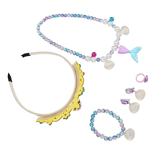 BESTonZON 1 Satz Meerjungfrau Zubehör kinderringe Ringe Ringe für für Ohrclips Armbänder Anhänger-Armband-Halskette Acryl Colorful von BESTonZON