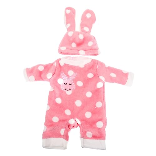 BESTonZON 1 Satz Puppenkleidung -Kit Amerikanische Puppen für Mädchen Kleidung für Kleinkinder Babykleidung Puppen Set Puppen Kleidung -Mädchen-Pyjama schönes Puppenkostüm Stoff Rosa von BESTonZON