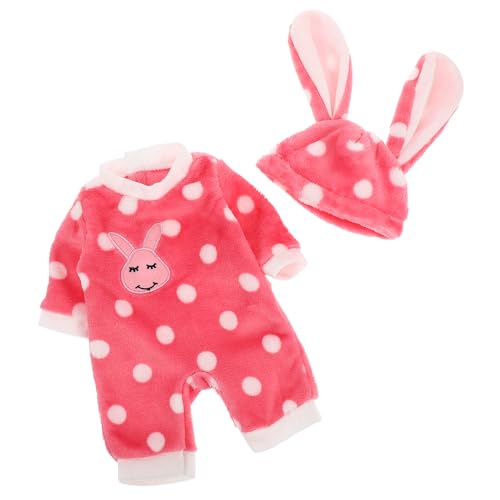 BESTonZON 1 Satz Puppenkleidung Puppenoverall Puppenmode Puppenoutfit Spielzeugpuppe Puppen-Hoodie Kleidung für Mädchenpuppen Babykleidung für Puppen realistisches Babypuppenzubehör Plüsch von BESTonZON