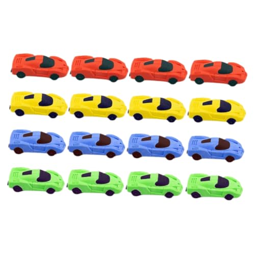 BESTonZON 1 Satz Radiergummi Mini-puzzle-radierer 3d-radierer Mini- Kinderspielzeug Kinderauto Erasers for Gummimanschette Gummikappen Tragbare Malradierer Kindergäuer 16st von BESTonZON