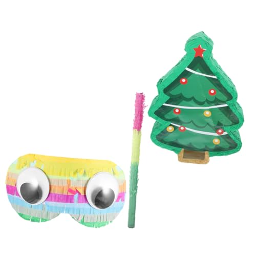 BESTonZON 1 Satz Stereo-Piñata weihnachtsdeko spaß Fiesta Pinata Dekoration süßwaren weihnachtsbäume Baum Mini Weihnachtsbaum gefülltes Ornamente Christbaumschmuck Partydekor Papier von BESTonZON