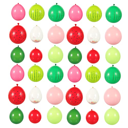 BESTonZON 1 Satz Wassermelonen-latexballon Hochzeitsdekorationen Pastellfarbene Luftballons Partydekorationen Weihnachtssüßigkeitsballons Ananas-luftballons Ballonsäulenständer Emulsion von BESTonZON