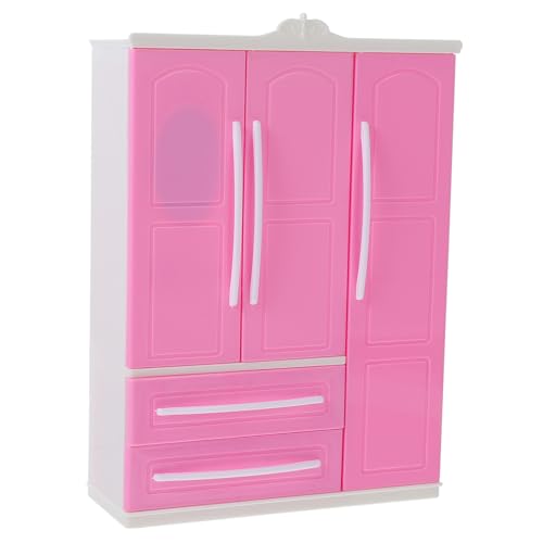 BESTonZON 1 Stück Doll Closet Kleiderschrank Kleidung Organizer Puppe Möbel Kleidung Zubehör von BESTonZON