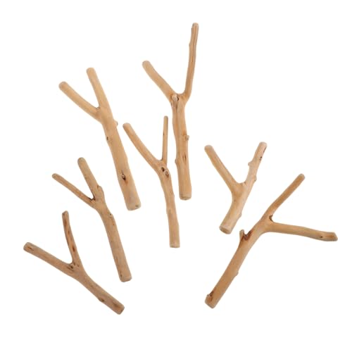 BESTonZON 1 Treibholz Bastelstöcke aus Holz Holzstäbchen zum Basteln Holzstiele zum Basteln Holzstabdekoration Bastelstab aus Holz Holzstäbchen basteln Holzzweige stecken Kiefernholz Beige von BESTonZON