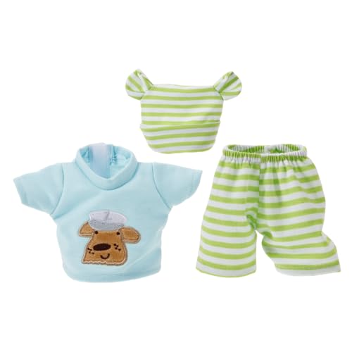 BESTonZON 10 Puppenkleidung Aus Vinyl Puppensachen Kleidung Für Neugeborene Spielzeugpuppen Amerikanische Puppenkleidung Realistische Babypuppenkleidung Puppen-Outfits Light Green Baumwolle von BESTonZON