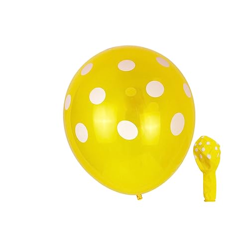 BESTonZON 100 Stück 12 Zoll Latexballons Gemischten Farben Mit Polka Dot Design Perfekt Für Hochzeiten Geburtstagsfeiern Und Andere Festliche Anlässe Strapazierfähige Aufblasbare von BESTonZON